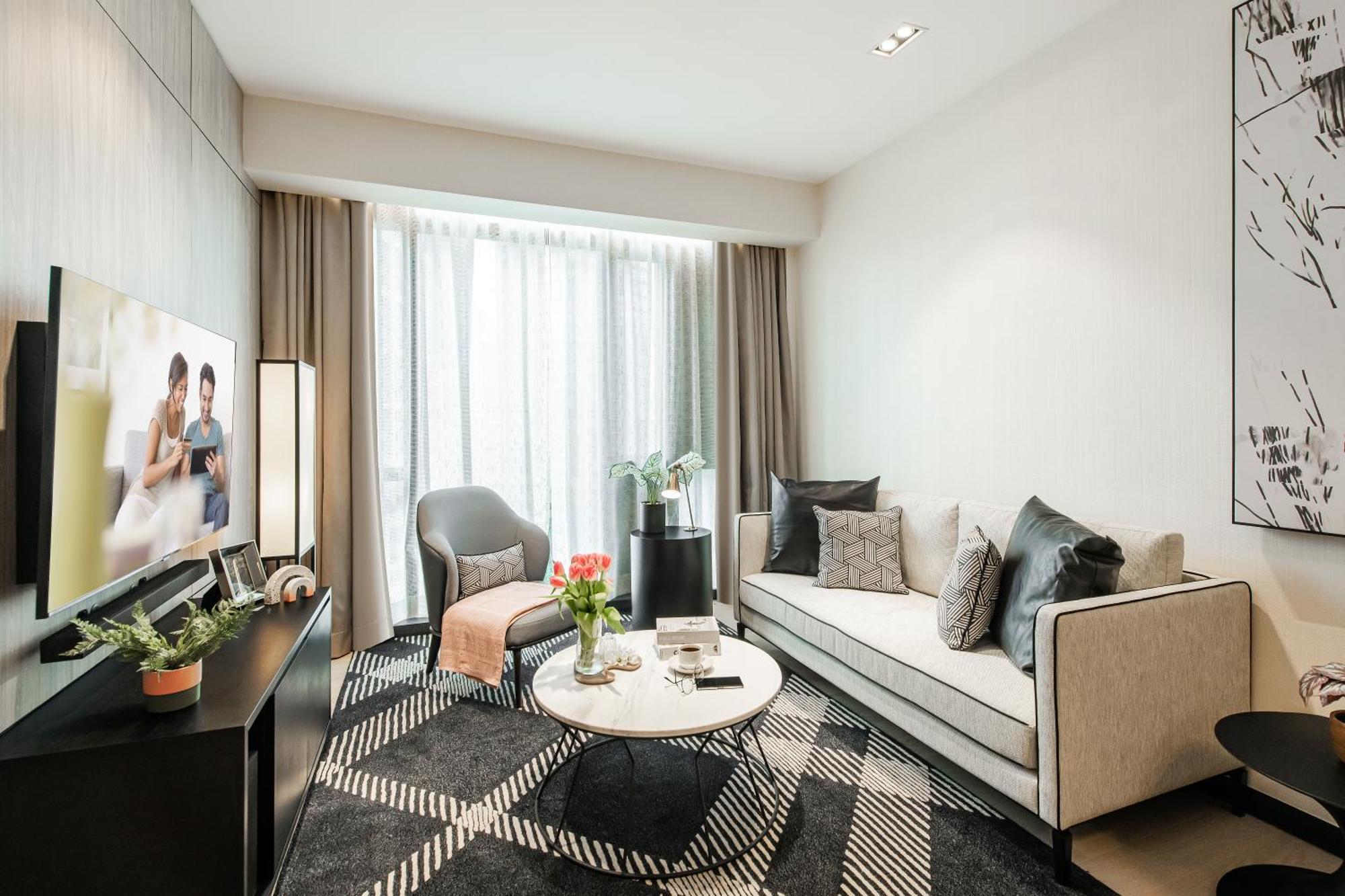 Executive Zimmer mit 1 Schlafzimmer und Blick auf das KLCC