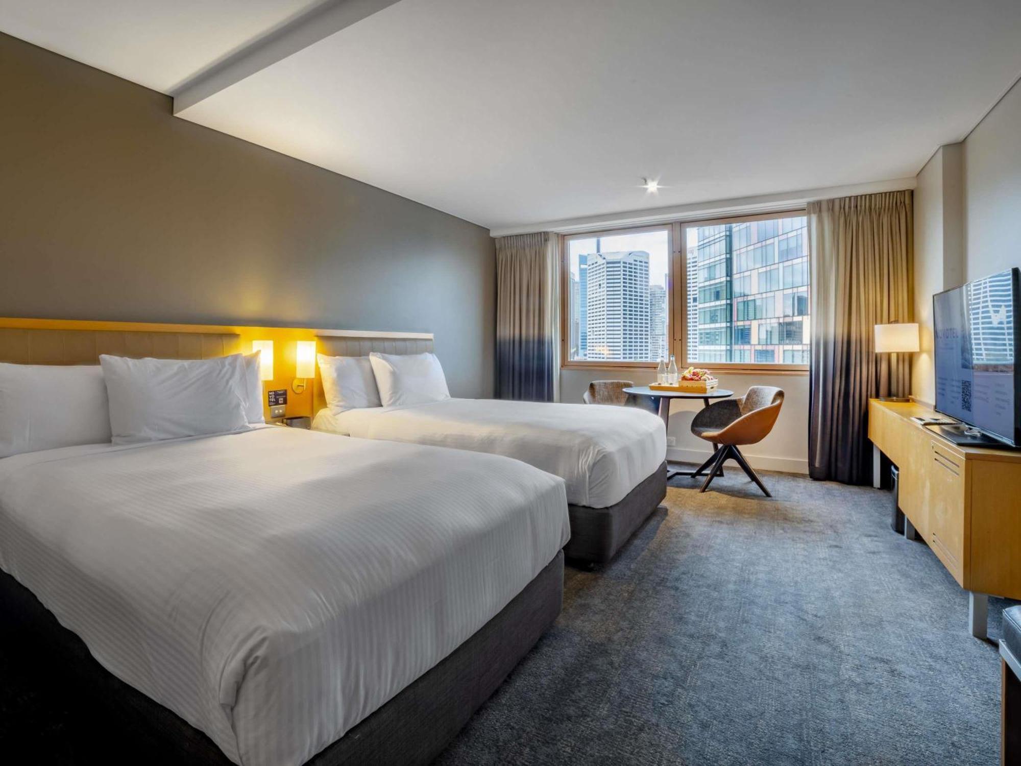 Deluxe Room 2 Double Beds City Skyline