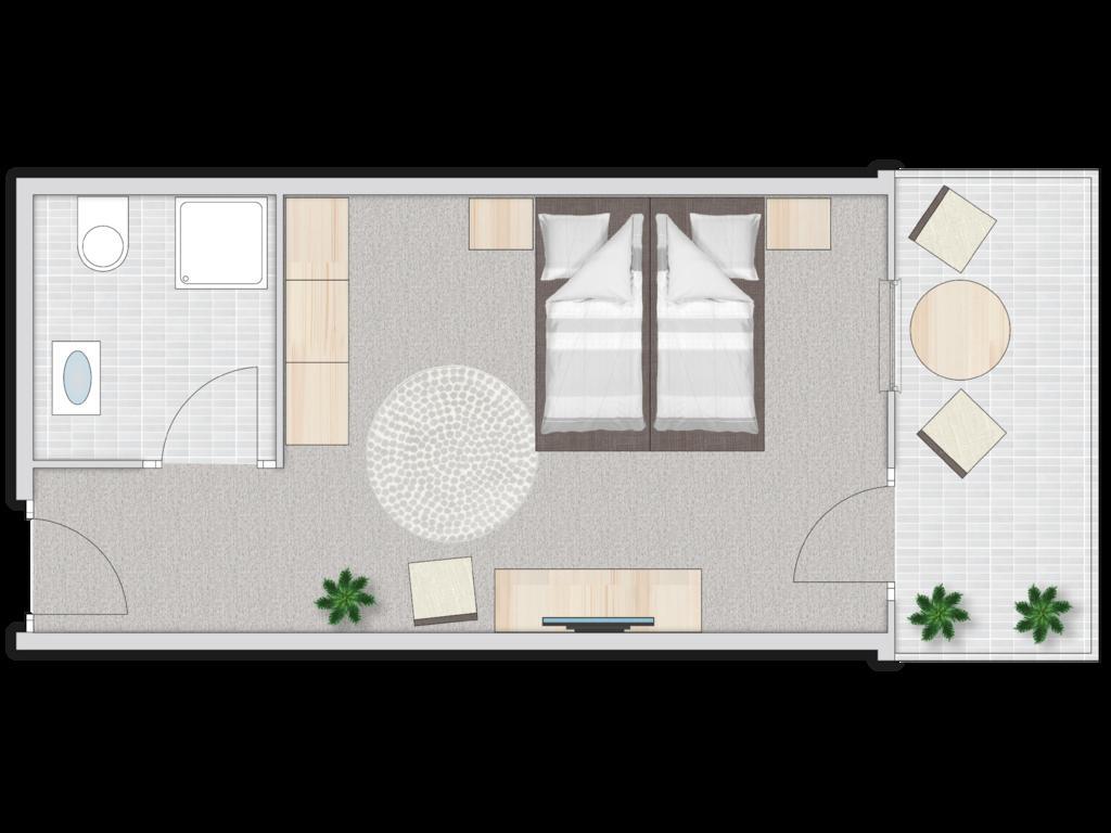 Superior Doppelzimmer mit Balkon