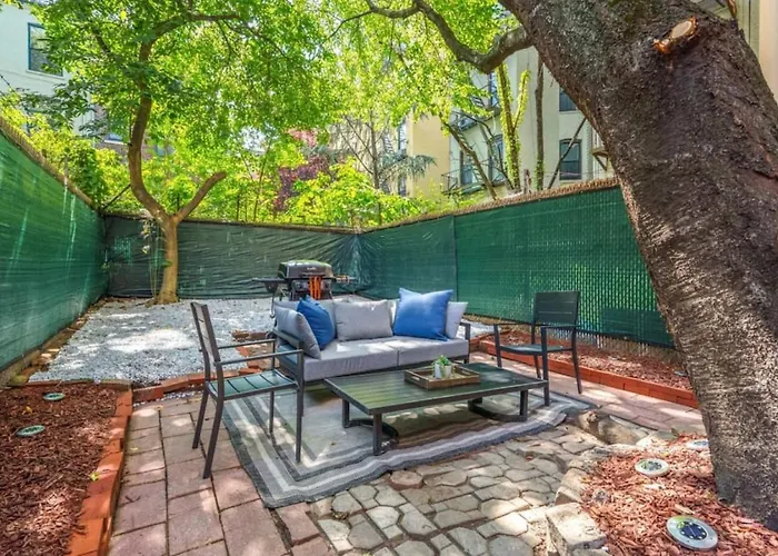 Family Brownstone With Private Backyard Near Subway