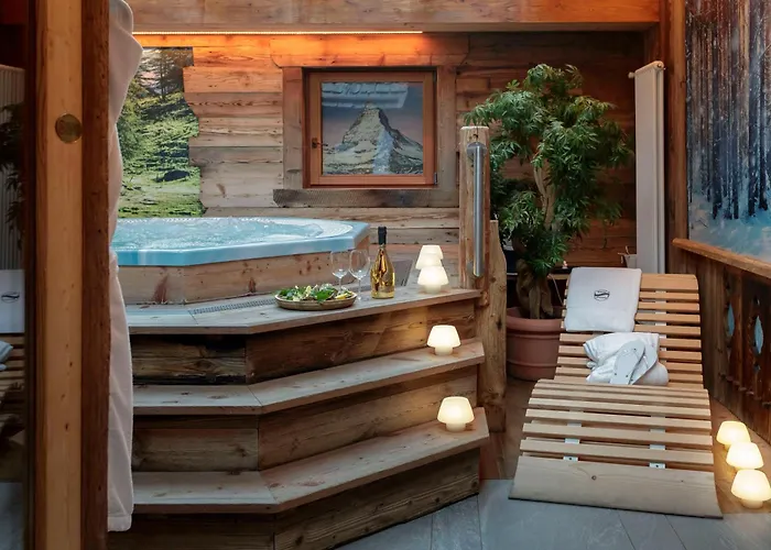 Chalet Matterhorn Francois - Central Alpine Chalet With Private Spa & Breakfast